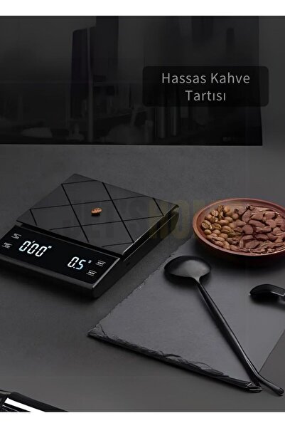 Jet's Home Kahve Terazisi Hassas Zaman Ayarlı Elektronik Mutfak Tartısı