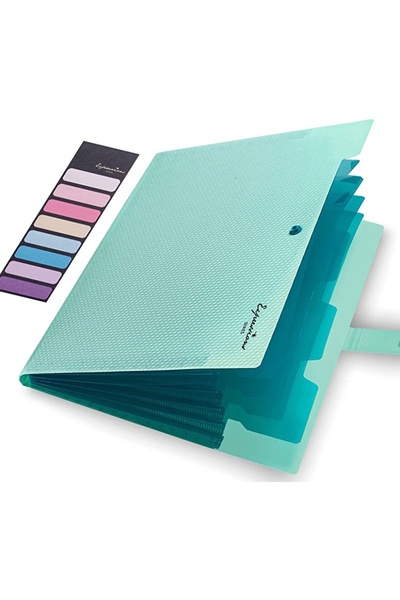 Choice5 Light green Expanding File Folder,5 Pket Folders for Duments,Portable...