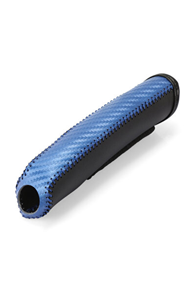 Choice Blue Hand Brake Set Universal Car Handbrake Sleeve PU Leather Cover Anti-Skid Auto Parking Brake