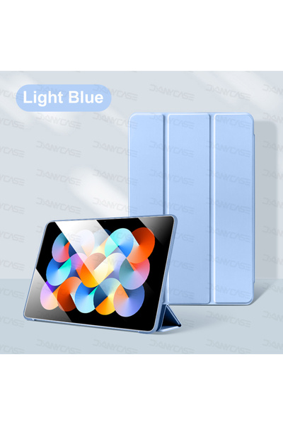 Choice جراب قابل للطي وغطاء واقٍ من البولي يوريثان لهاتف Xiaomi Redmi Pad Pro 12.1 بوصة 2024 باللون الأزرق الفاتح