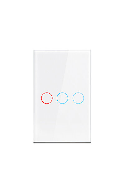 choice2 ثلاثة مفاتيح لمسية من الولايات المتحدة الأمريكية AC100-240 لوحة LED ل...