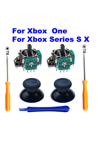 Choice مجموعة من 2 قطعة من مستشعر عصا التحكم التناظرية ثلاثية الأبعاد ومقياس الجهد وعصا التحكم لجهاز Microsoft XBox One S.