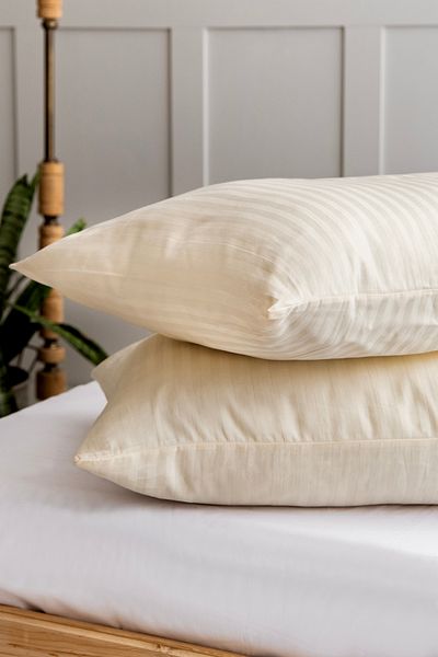 Zadetex Striped Satin Pillowcase Set 2 Pieces 50X70Cm