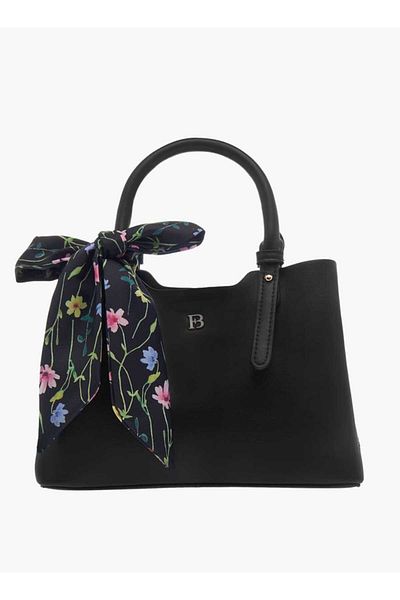 Flora Bella by Shoexpress حقيبة توت فلورا بيلا الصلبة مع حزام قابل للفصل ووشاح