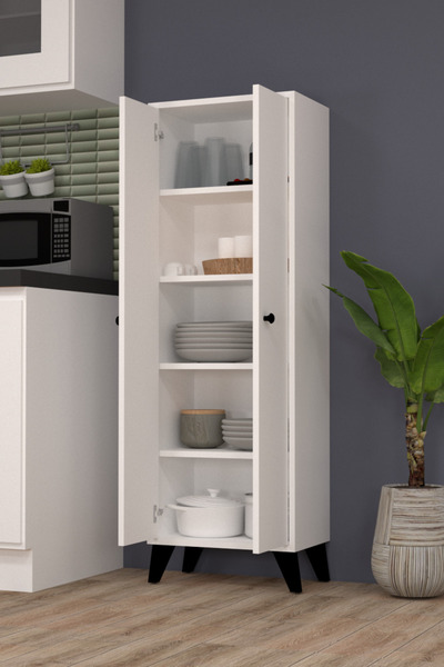 MOBİLİQUE İlkay Çok Amaçlı 2 Kapaklı 5 Raflı Dolap