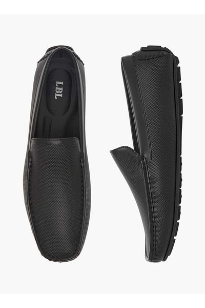 LBL by Shoexpress Textured Slip-On Loafers