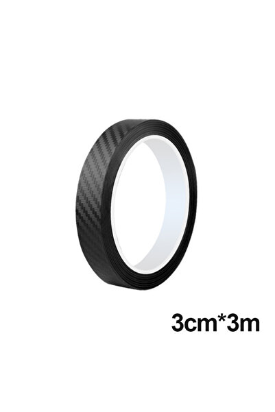 Choice1 ملصق من ألياف الكربون SEAMETAL مقاس 3 سم × 3 متر، واقي لعتبة باب السي...