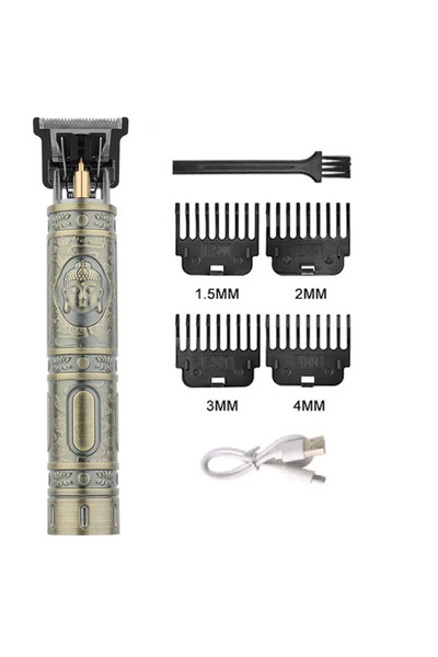 Choice 060-ماكينة قص الشعر البرونزية المنحوتة على شكل بوذا، ماكينة قص الشعر ا...