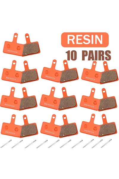 Choice 10PCS MEROCA MTB Disc Brake Pads Resin semi-metal Bicycle Hydraulic Brake Pads for ShimanoB01S Mount