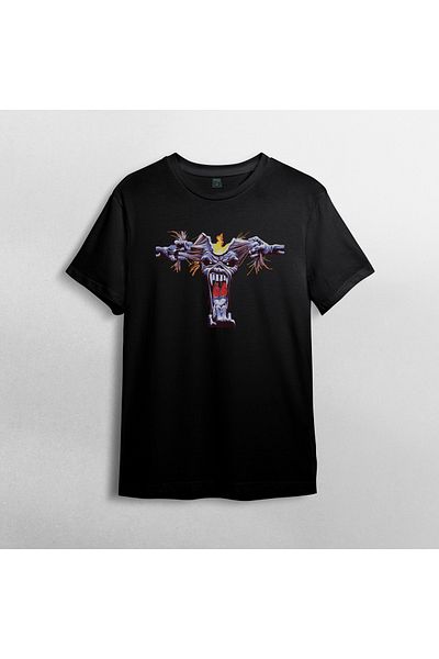 Pixxa Μπλουζάκι Iron Maiden Crew Neck 100% βαμβακερό - Μοντέλο 4
