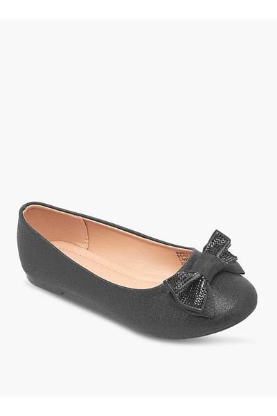 Flora Bella by Shoexpress Flora Bella Bow Embellished Slip-On Ballerina Shoes