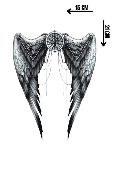 Barly Geçici Melek Kanadı Dövme Tattoo