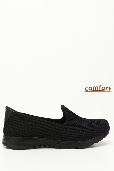 GÖNDERİ(R) Dámské černé úpletové pohodlné tenisky s vložkami z paměťové pěny