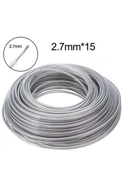 Choice 2.7mm -15m COSY 3mm Steel Wire Nylon Line Brushcutter Trimmer Rope Law...