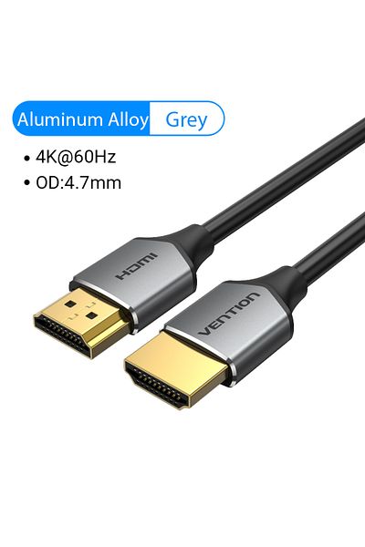 Choice 2m New Aluminum Alloy Vention Hdmi-compatible Cable Ultra 4k Slim Hd Splitter Cord For Ps4/3 Project