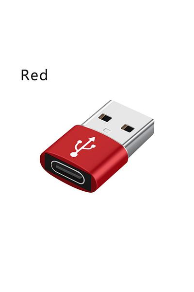 Choice Red USB 3.0 to USB C 3.1 Adapter Mini Hi-Speed USB Type C Female to USB Type A Male Fast Charging Da