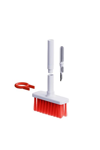 Choice Red 5 in 1 Keyboard Cleaning Brush Kit Keycap Puller Earbuds Cleaner for Airpods Pro 1 2 3 Bluetooth