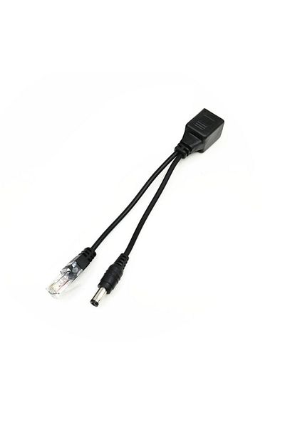Choice black A 1 Pair Passive Power Over Ethernet Adapter Cable POE Cable POE Splitter RJ45 Injector Power