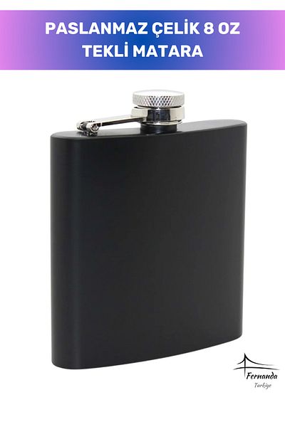 Fernanda Special Production 8 oz Single Drink Alcohol Whisky Camping Flask Bottle Stainless Steel That Keeps Cold for a Long Time