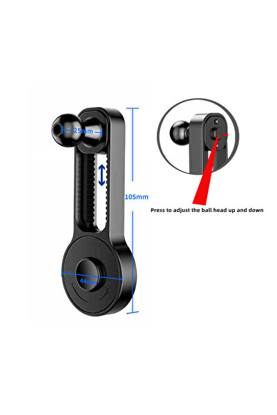 Choice قضيب تمديد كروي مقاس 17 مم لتركيب حامل الهاتف وفتحة تهوية السيارة ونظا...
