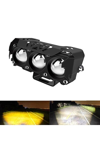 Choice1 قطعة واحدة من مصابيح LED للدراجات النارية باللونين الأصفر والأبيض ذات...