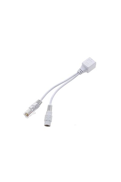 Choice white B 1 Pair Passive Power Over Ethernet Adapter Cable POE Cable POE Splitter RJ45 Injector Power