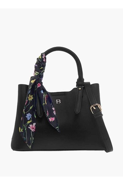 Flora Bella by Shoexpress حقيبة توت فلورا بيلا الصلبة مع حزام قابل للفصل ووشاح