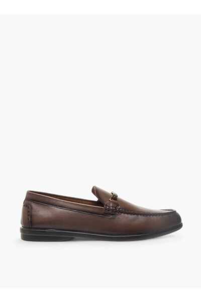 LBL by Shoexpress Solid Slip-On Loafers with Metal Accent