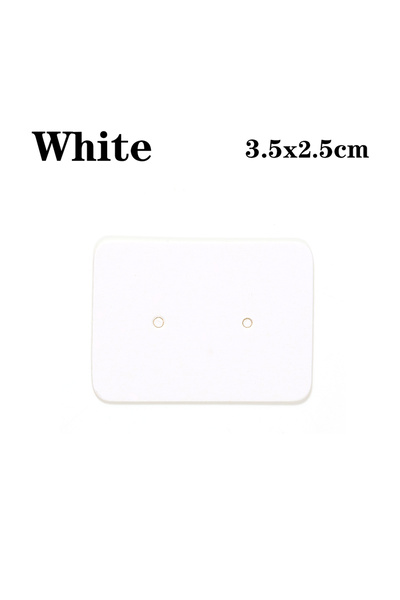 Choice 2.5 × 3.5 سم 50 قطعة بيضاء 50 قطعة 2.5 × 3.5 سم بطاقة عرض الأقراط بطاق...