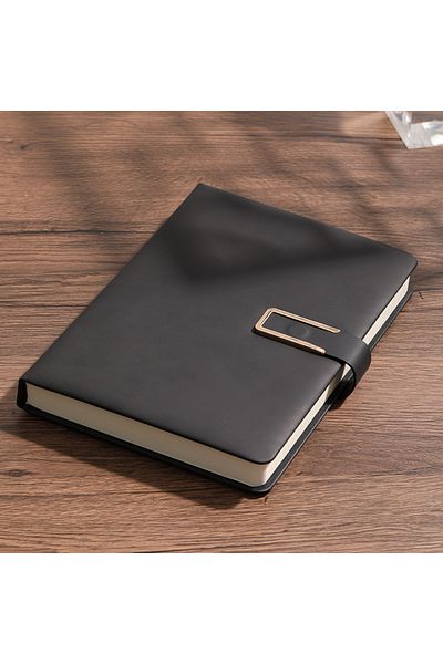 Choice A5 black Vintage A5 leather notebook with personalized soft cover - perfect for business meetings an
