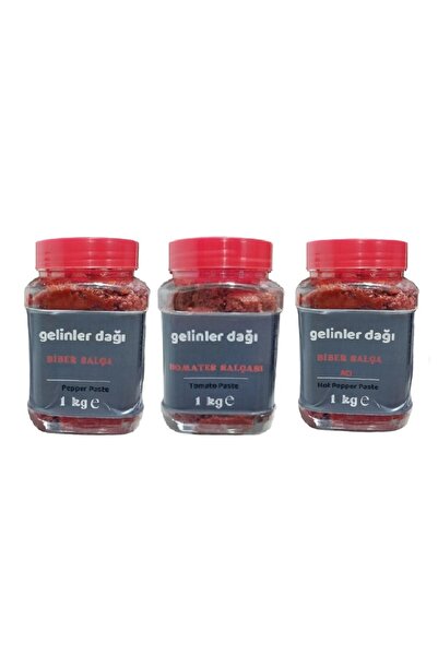 Gelinler Dağı Hatay Yöresel Salça Avantajlı Paket Toplam 3000 gr Net (2025 YE...