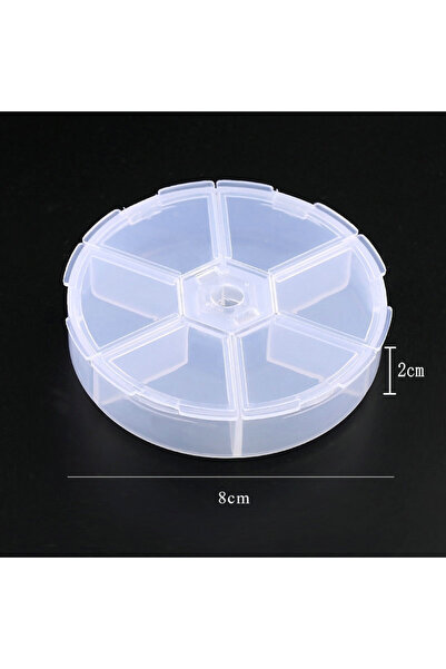 Choice صندوق تخزين بلاستيكي دائري به 6 فتحات و6 فتحات/8 فتحات لتخزين الأقراط ...