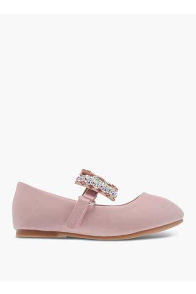 Flora Bella by Shoexpress Flora Bella Embellished Bow Applique Ballerina Shoes