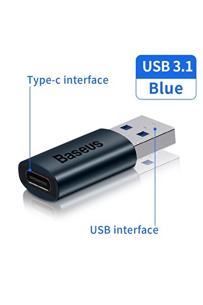 Baseus USB 3.1 USB to TypeC USB OTG Data Transfer Adapter Type C Female to USB Male Converter Fast C