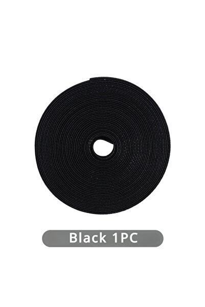 Choice3 10X3000mm Black 1PC 1PC Data Cable Management Cable Tie Reusable Remo...