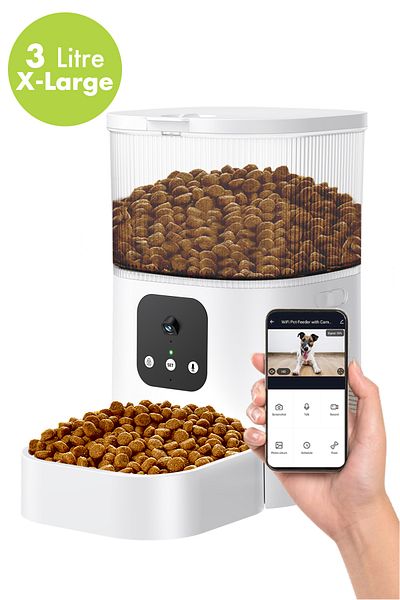 Kiwi Pets Kpf-10570 Pet Multifunctional Food Container with Smart Camera