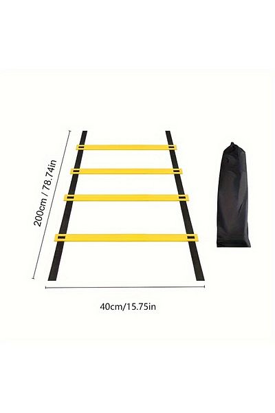 Choice 2m 4 Knots 1 Set Detachable Speed Agility Training Ladder For Football, Portable Sports Equipment Wi