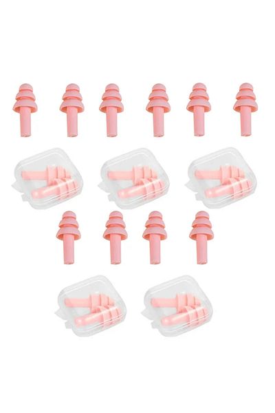 DUTRIEUX Pink 5pairs 10pcs Soft Silicone Earplugs Waterproof Swimming Ear Plugs Reusable Noise Reduction Slee