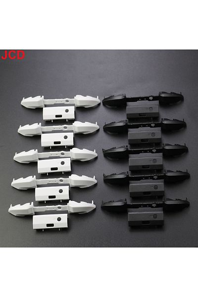 JCD F 10 Sets Black White  RB LB Bumper Button for XBox Series S X Controller Trigger Surround Guide On.