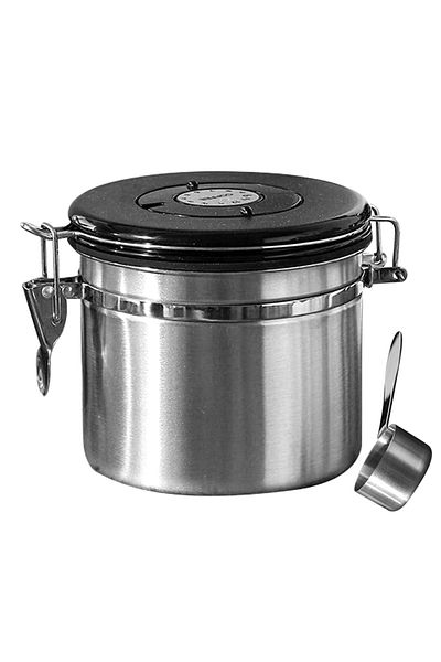 Choice 1.2l Silver Coffee Beans Vacuum Sealed Jug,stainless Steel Food Airtight Container For Kitchenware,p