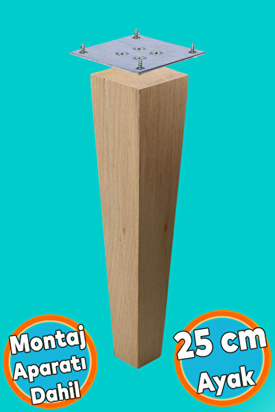 NZB Ahşap Ayak Kare Bağlantı Aparatı Dahil Mobilya Koltuk Kanepe Sehpa Masa A...