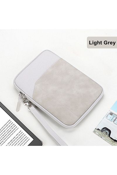 Choice حقيبة رمادية فاتحة لجهاز Kindle Paperwhite 1 2 3 5 6 7 2021 حافظة محمولة مقاس 6.8 بوصة لجهاز Kindle Paperwhite
