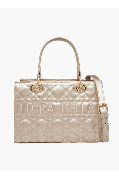 Flora Bella by Shoexpress Flora Bella Quilted Tote Bag with Zip Closure and Double Handles