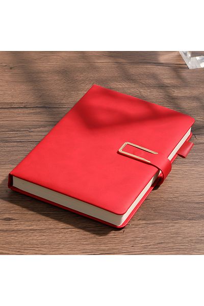 Choice A5 Red Vintage A5 leather notebook with personalized soft cover - perfect for business meetings and