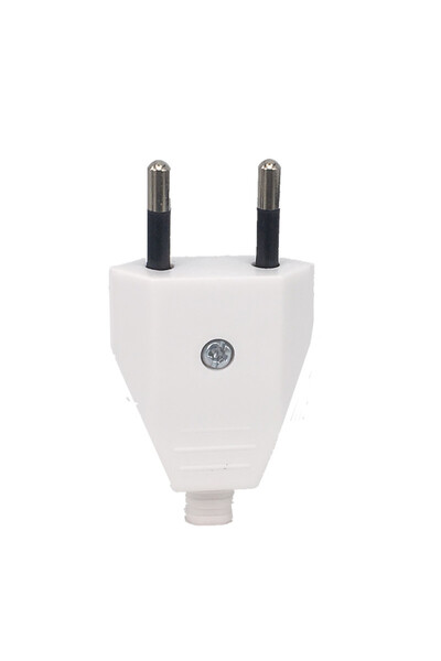 Choice قابس أبيض، قطعة واحدة، سلك طاقة أوروبي قابل لإعادة التوصيل، قابس ذكر، ...