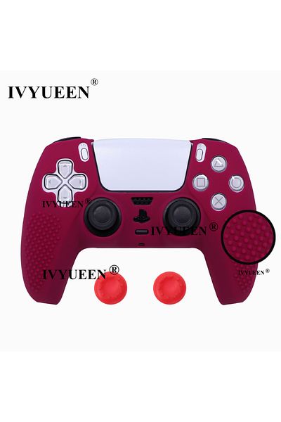 Choice Cosmic Red Ivyueen Studded Protective Cover Skin For Playstation 5 Dualsense Ps5 Controller Silicone