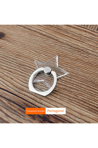 WSSHE حامل هاتف محمول على شكل حلقة إصبع قطة خماسية شفافة لهاتف iPhone XS هاتف...