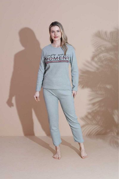 LİLA İÇ GİYİM Printed Personality Pajama Set