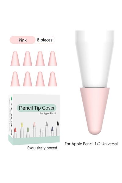 Choice Pink 8pcs For Apple Pencil Tip Silicone Case Replacement Tips Case For Apple Pencil 1st 2nd Nib Prot