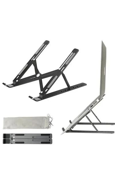 Choice Black Portable Laptop Stand Aluminum Notebook Support Computer Bracket Macbook Air Pro Holder Access